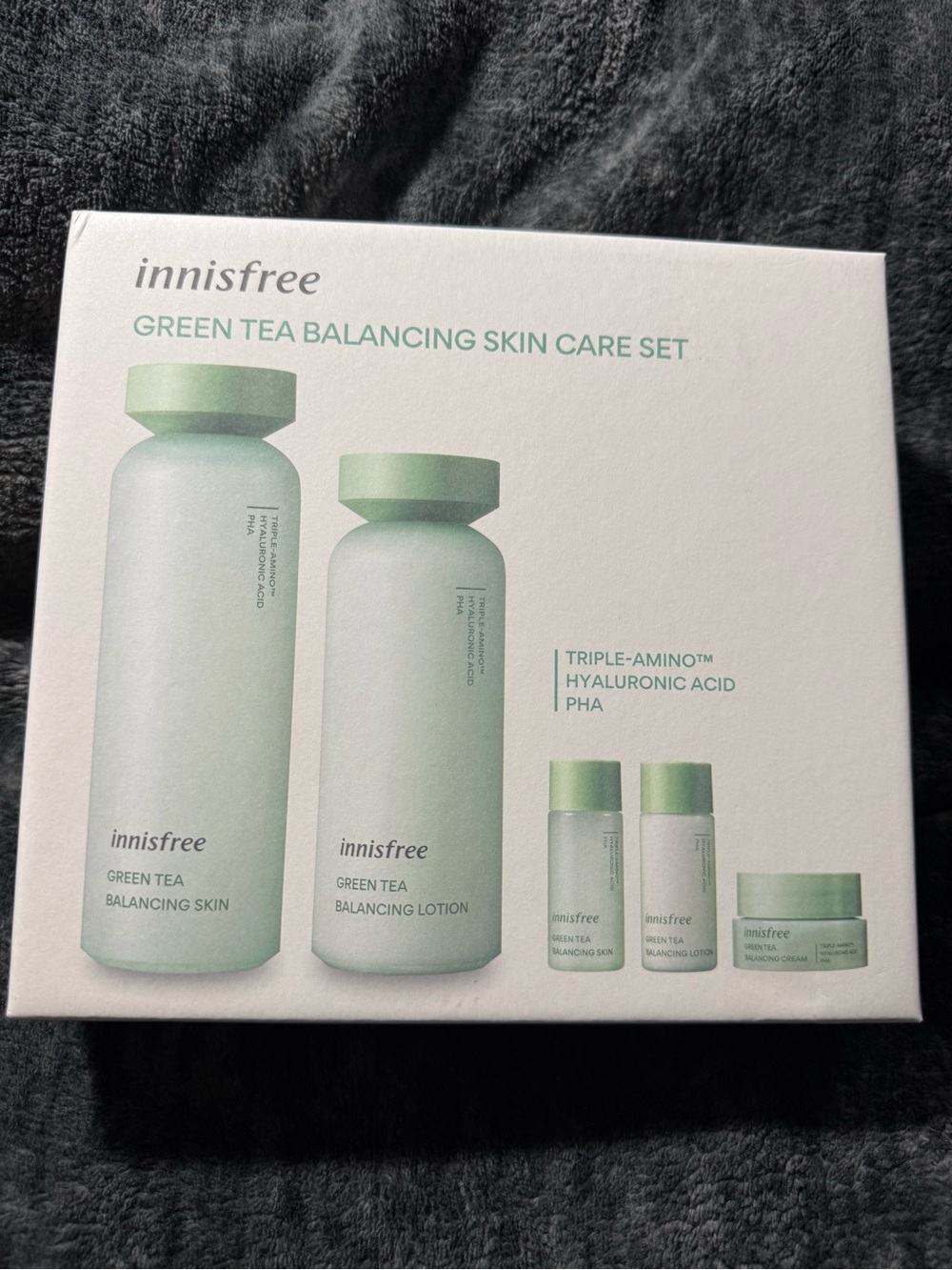 innisfree Green Tea Balancing Toner & Lotion Set- Korean skin care